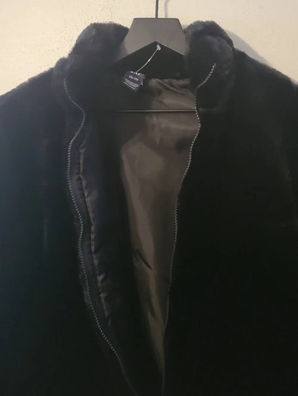 Gap Kids Faux Fur Jacket - Noir black